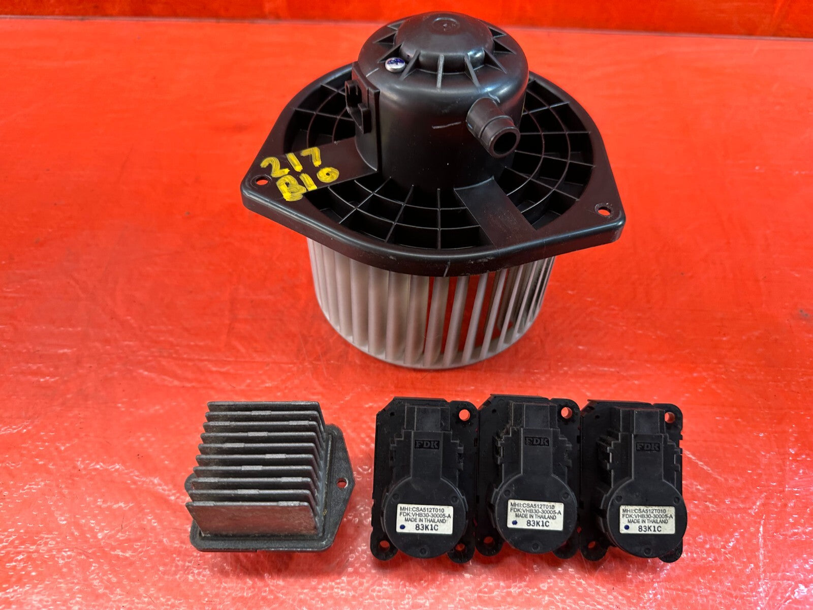 08 15 LANCER EVOLUTION X EVO 10 HVAC AIR CONDITIONING BLOWER W/ MODULES OEM #2177