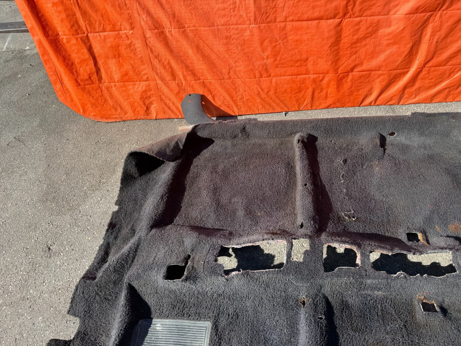 90 91 HONDA CIVIC HATCHBACK   INTERIOR FLOOR CARPET RUG MAT    BLACK   #3258