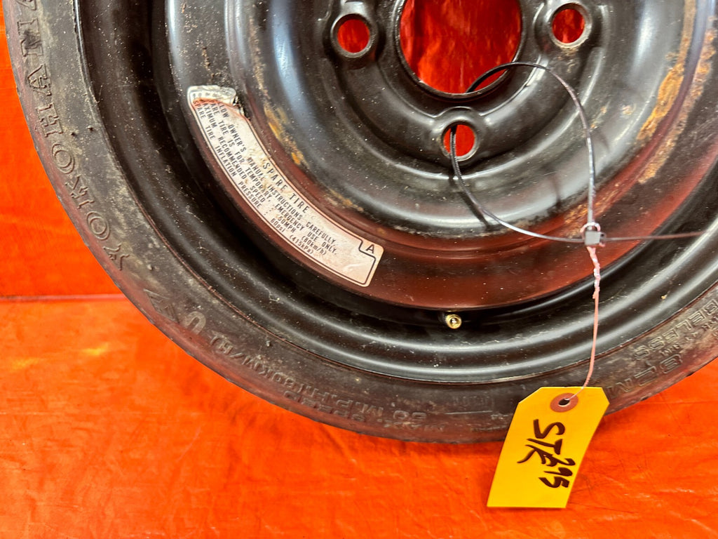 92 00 HONDA CIVIC   4x100   EMERGENCY / BACK UP / SPARE TIRE   OEM FACTORY 2953