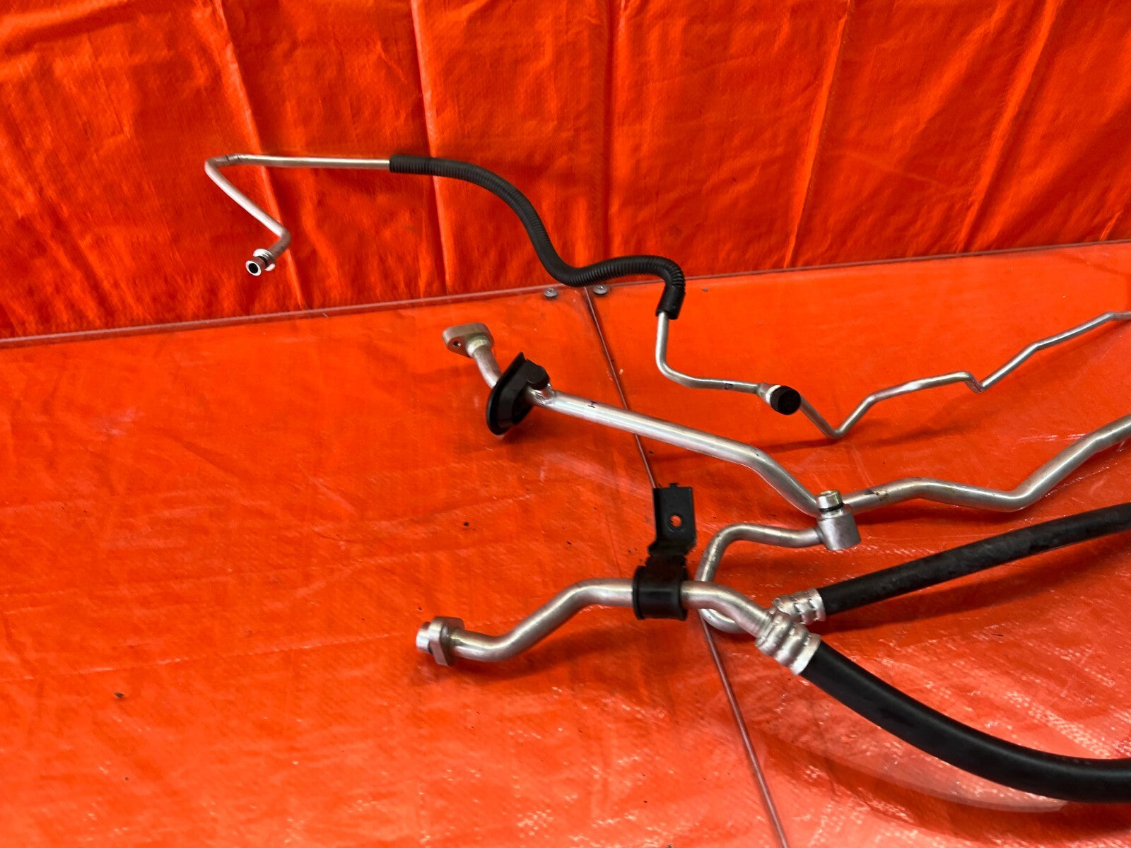 2016 INFINITI Q50 RED SPORT 400   COMPLETE AC LINE SET LINES HOSES PIPES OEM8