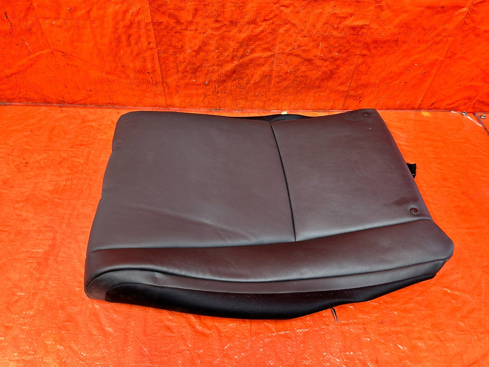 14 23 INFINITI Q50   RIGHT REAR UPPER SEAT LEATHER WRAP SKIN   OEM 3163