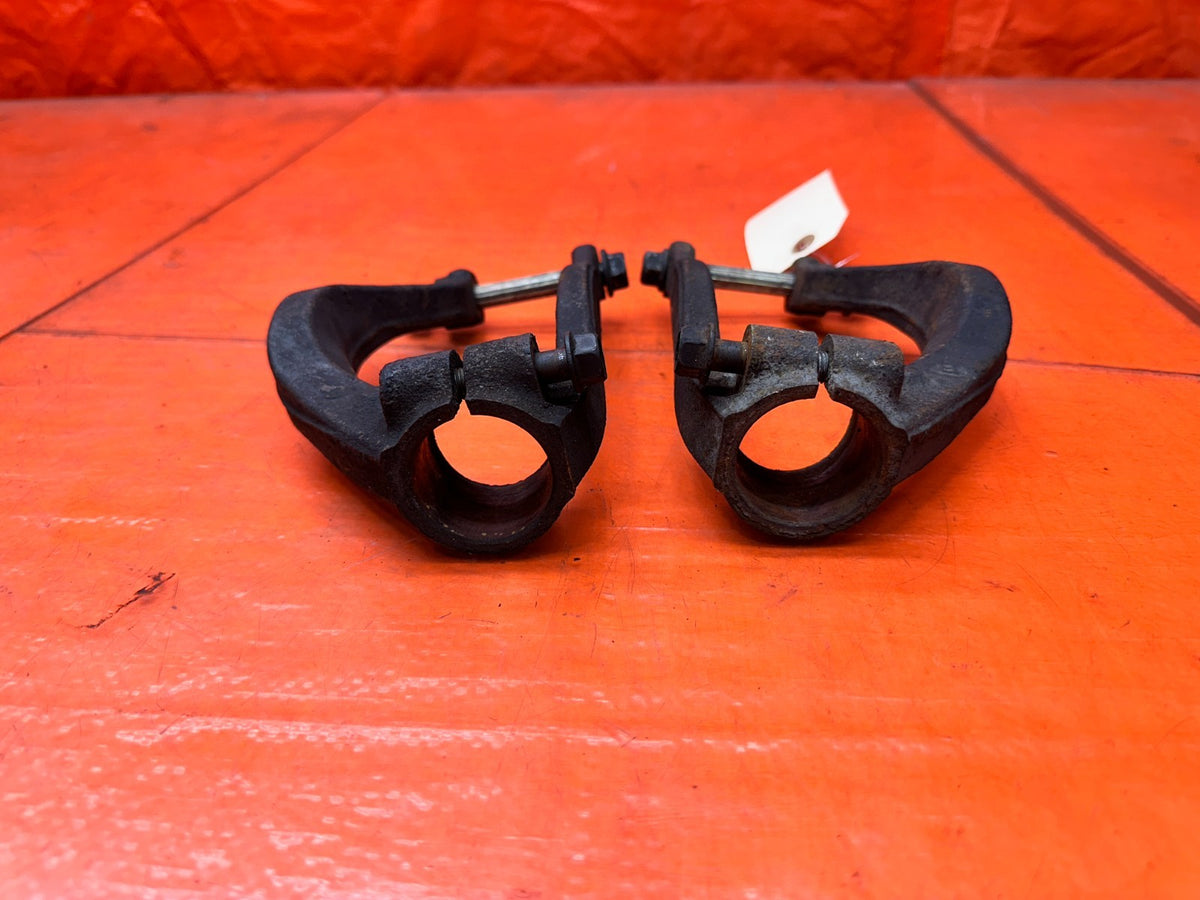 1992-1995 HONDA CIVIC FRONT SUSPENSION SHOCK CLEVIS FORKS PAIR OEM #3485