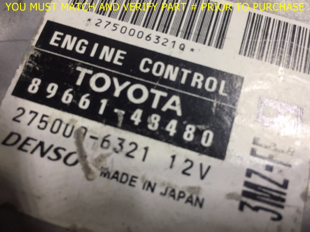 OEM 2004   2006 LEXUS RX330 ENGINE COMPUTER UNIT ECU ECM EBX UNIT 89661 484801