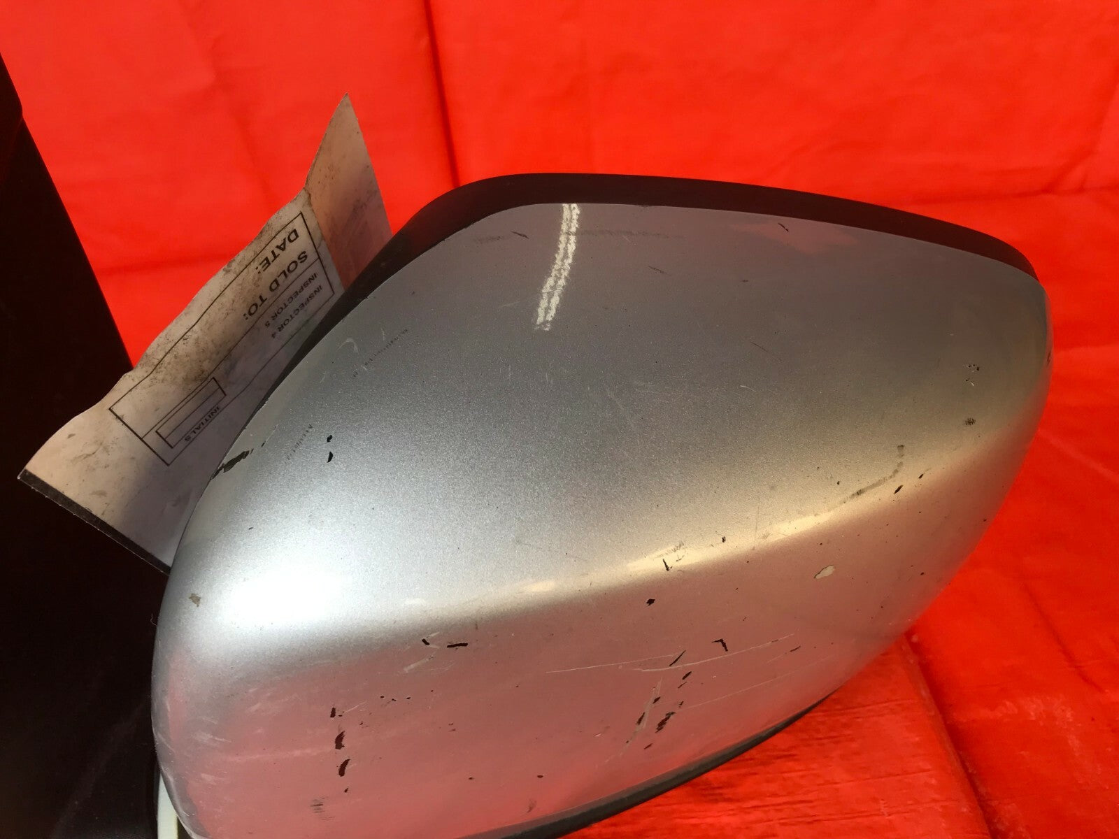 OEM 2012 12 DODGE CARAVAN DRIVER LEFT SIDE VIEW MIRROR   HEATED   SILVER  5 WIRE2