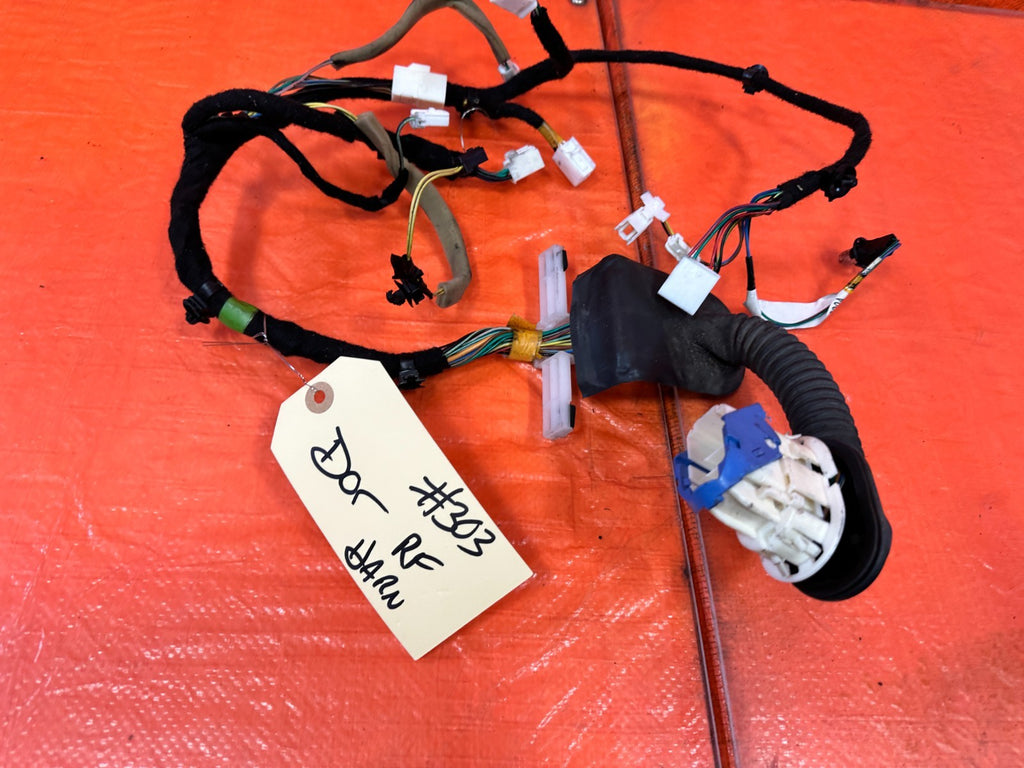 09 11 MAZDA RX8 RX 8 PASSENGER RIGHT FRONT DOOR HARNESS KEYLESS ENTRY OEM 3037