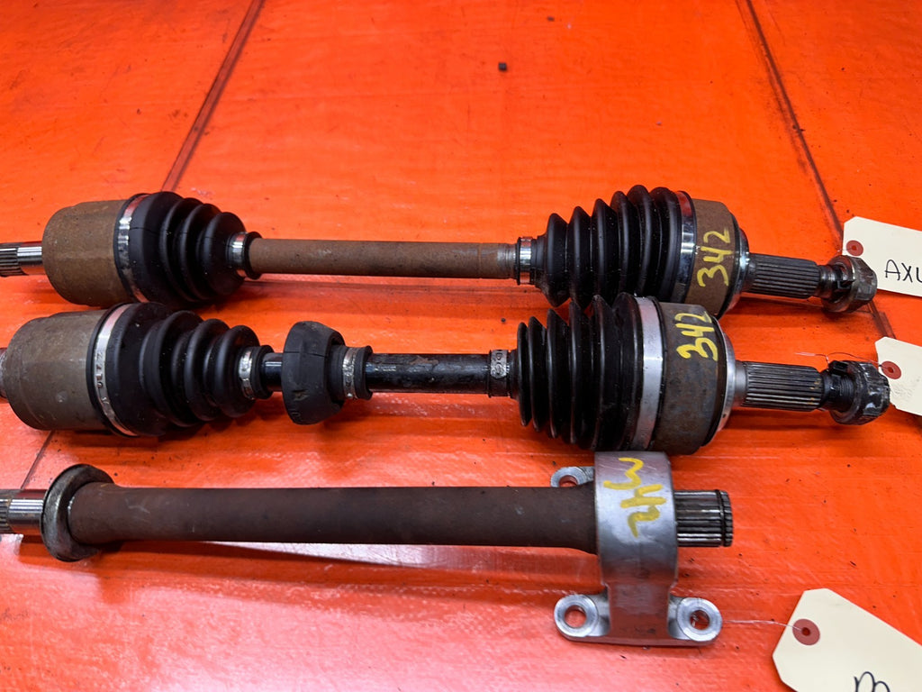 04-05 ACURA TSX 4D 2.4L K24A2 FRONT CV AXLES HALF SHAFTS INTERMEDIATE SHAFT #3429