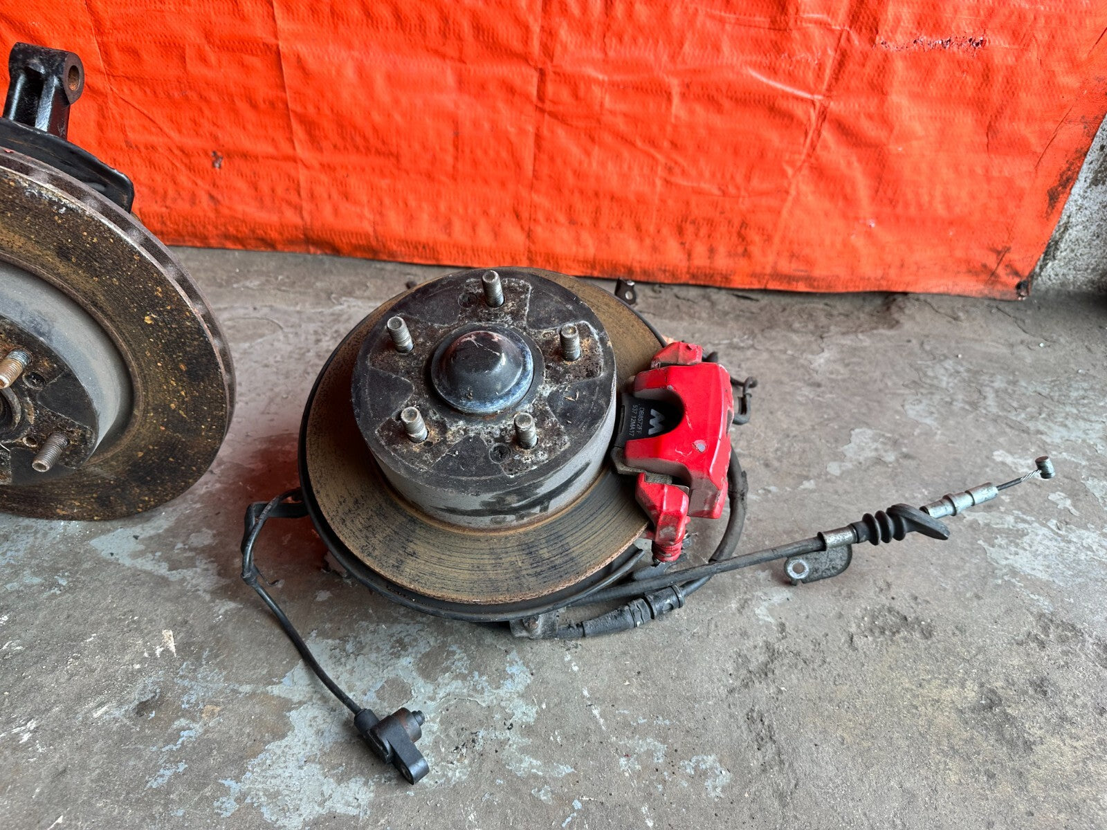 RSX HONDA INTEGRA DC5 TYPE R BREMBO SUSPENSION W/ ALUMINUM ARMS SPINDLES HUBS1
