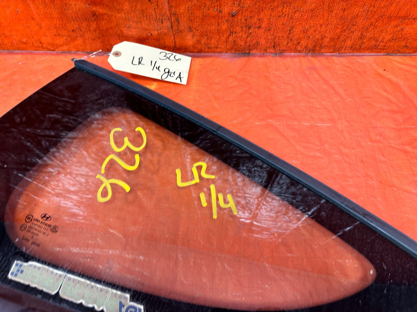 10 16 HYUNDAI GENESIS COUPE DRIVER LEFT REAR 1/4 QUARTER GLASS WINDOW #3263