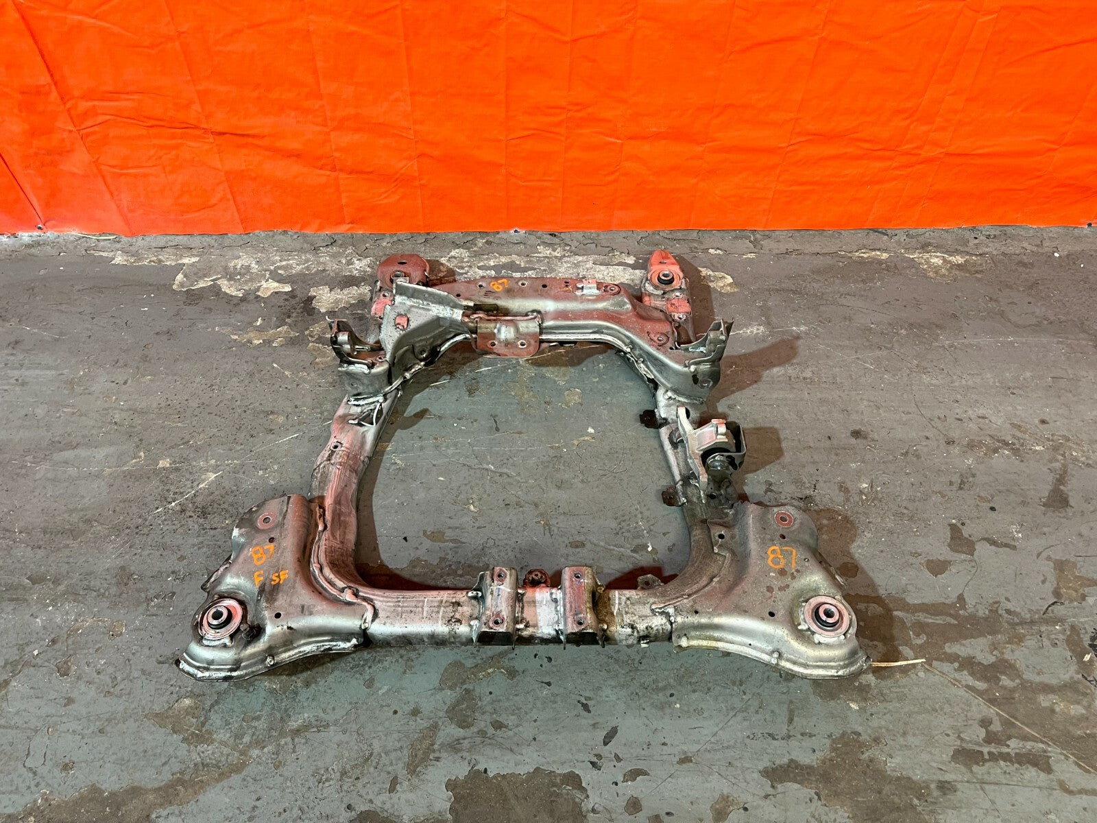 2007 07 ACURA TL TYPE S   FRONT SUBFRAME CROSSMEMBER K FRAME   AUTOMATIC OEM 870