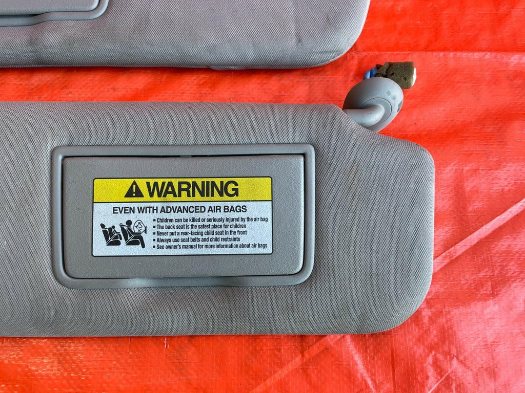 11 13 HONDA ODYSSEY   SUNVISOR SET   LEFT RIGHT DRIVER PASSENGER   GRAY   OEM OE3