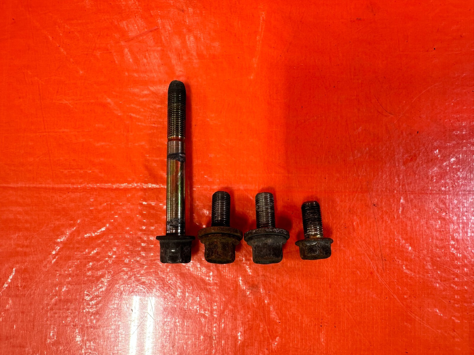 93 97 HONDA DEL SOL   PASSENGER RIGHT TRANSMISSION MOUNT BOLTS HARDWARE OEM 2942