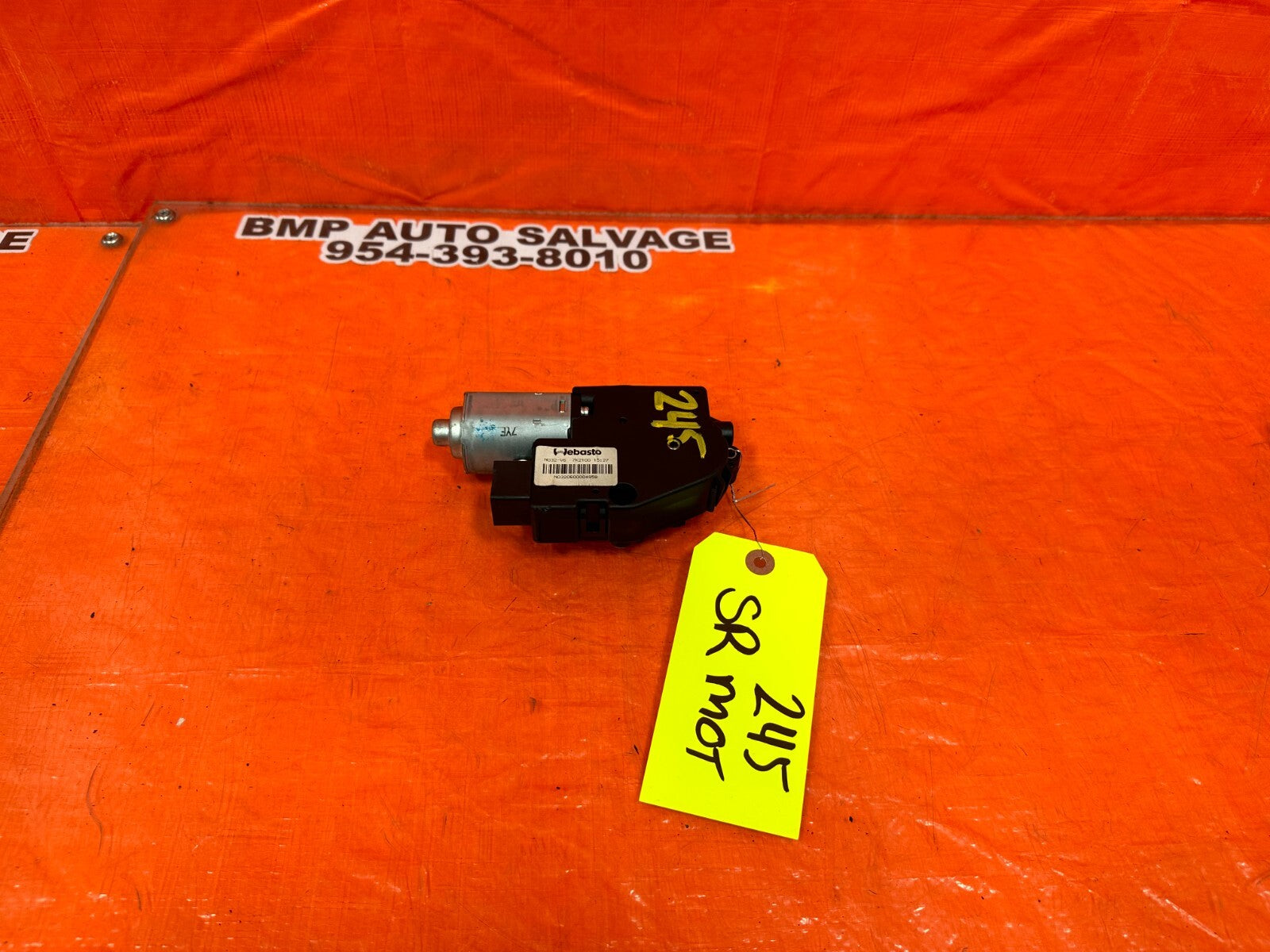 08 15 INFINITI G37 2D COUPE   SUNROOF MOONROOF SLIDING ROOF   MOTOR   OEM #2450