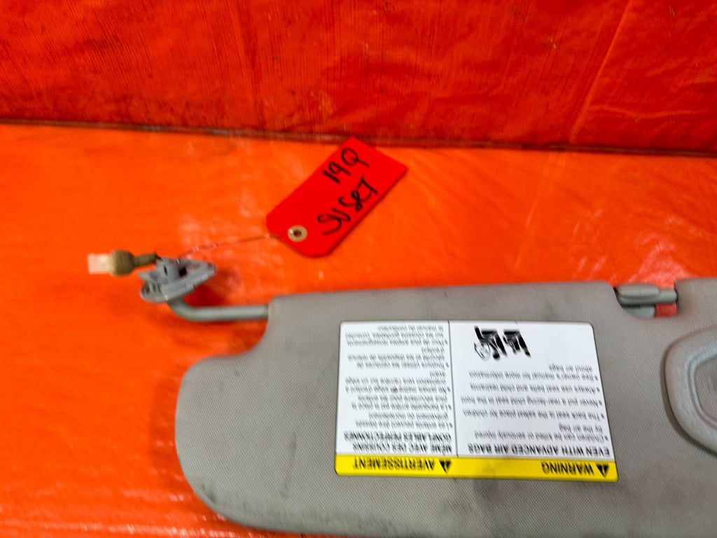 14 20 INFINITI Q50   LEFT AND RIGHT SUN VISORS PAIR SET   OEM FACTORY OE #19Q8