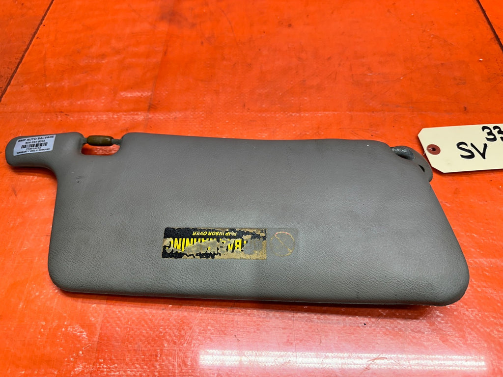 1994 2001 ACURA INTEGRA LEFT DRIVER SIDE SUN VISOR SUNVISOR GRAY OEM #3314