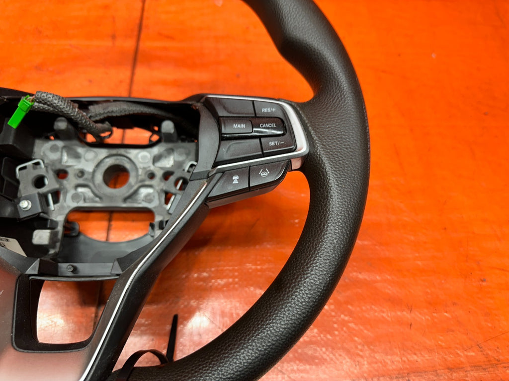 18-22 HONDA ACCORD LEATHER STEERING WHEEL ASSEMBLY W/ SWITCHES OEM #18ACC7