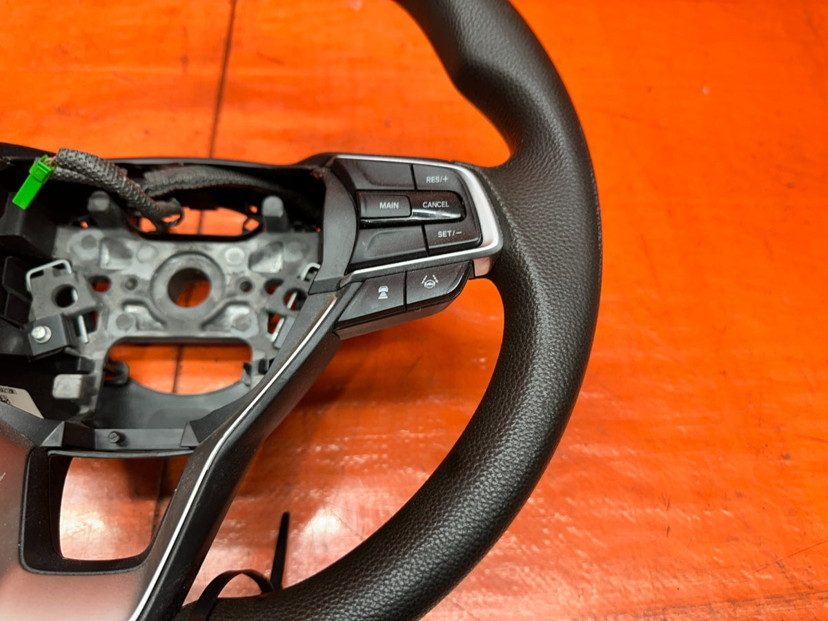 18-22 HONDA ACCORD LEATHER STEERING WHEEL ASSEMBLY W/ SWITCHES OEM #18ACC7