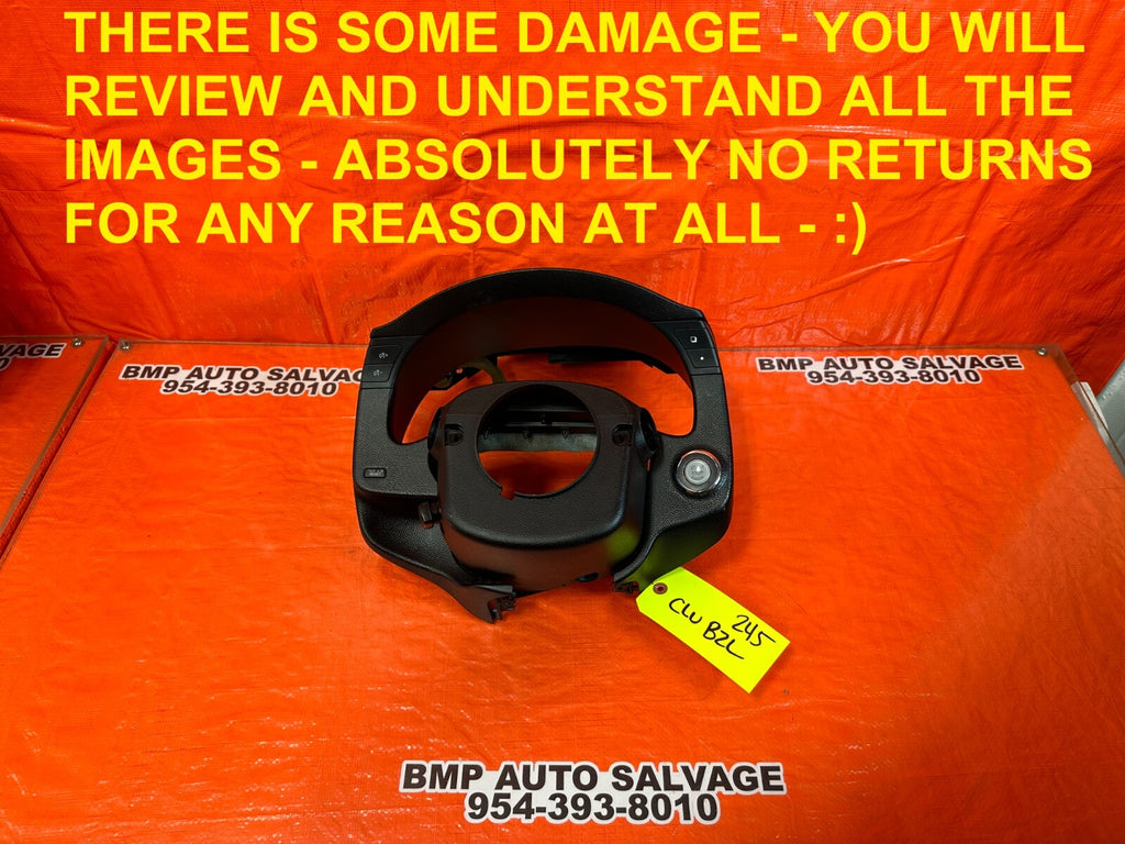 2015 INFINITI G37 Q60 COUPE STEERING COLUMN COVER W/ CLUSTER BEZZEL DAMAGE 2450