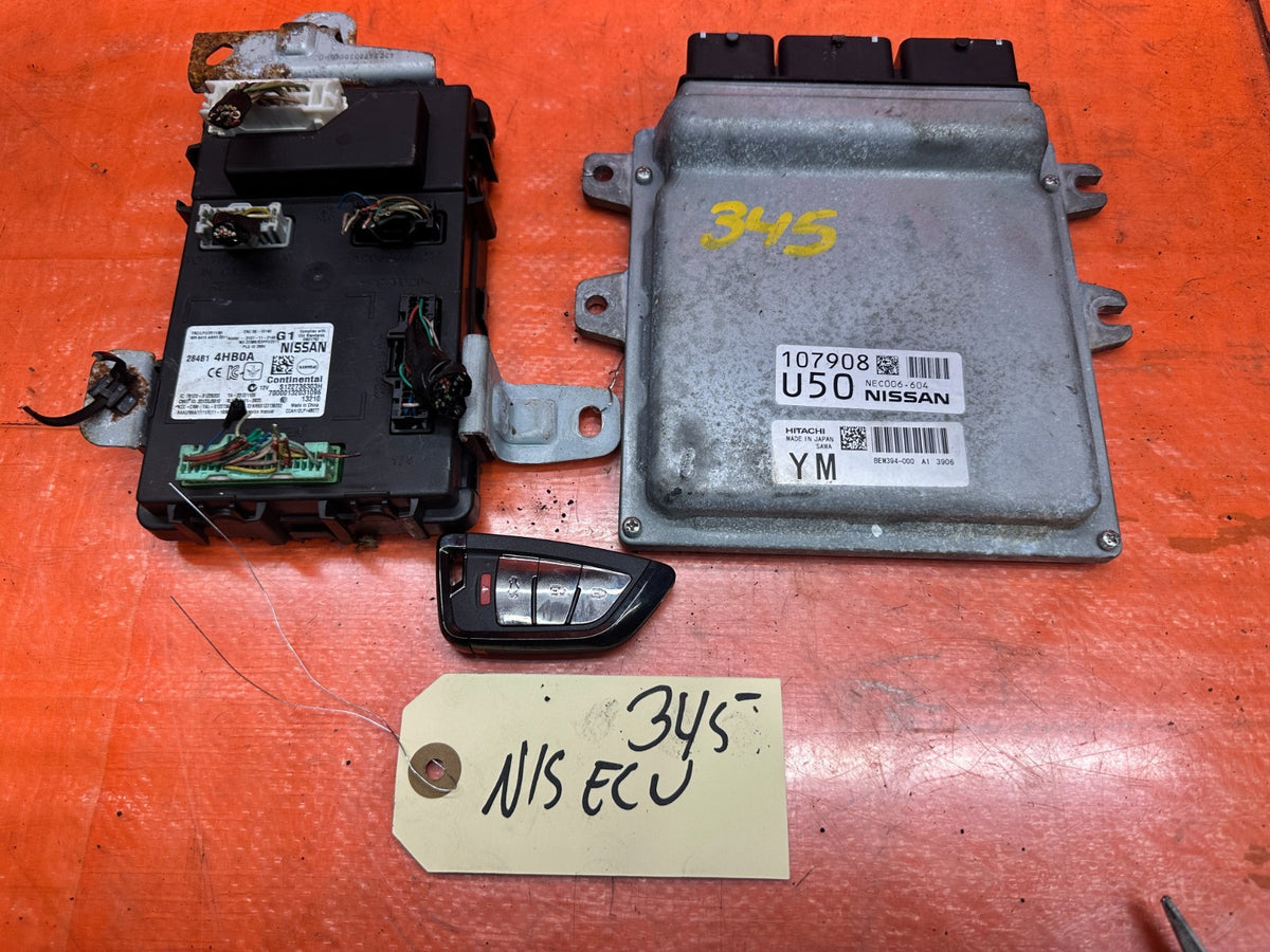 14-15 INFINITI Q50 3.7L AWD ECU BCM KEY SET IMMOBILIZER 284BA-4HB0A BEM394-00 #30