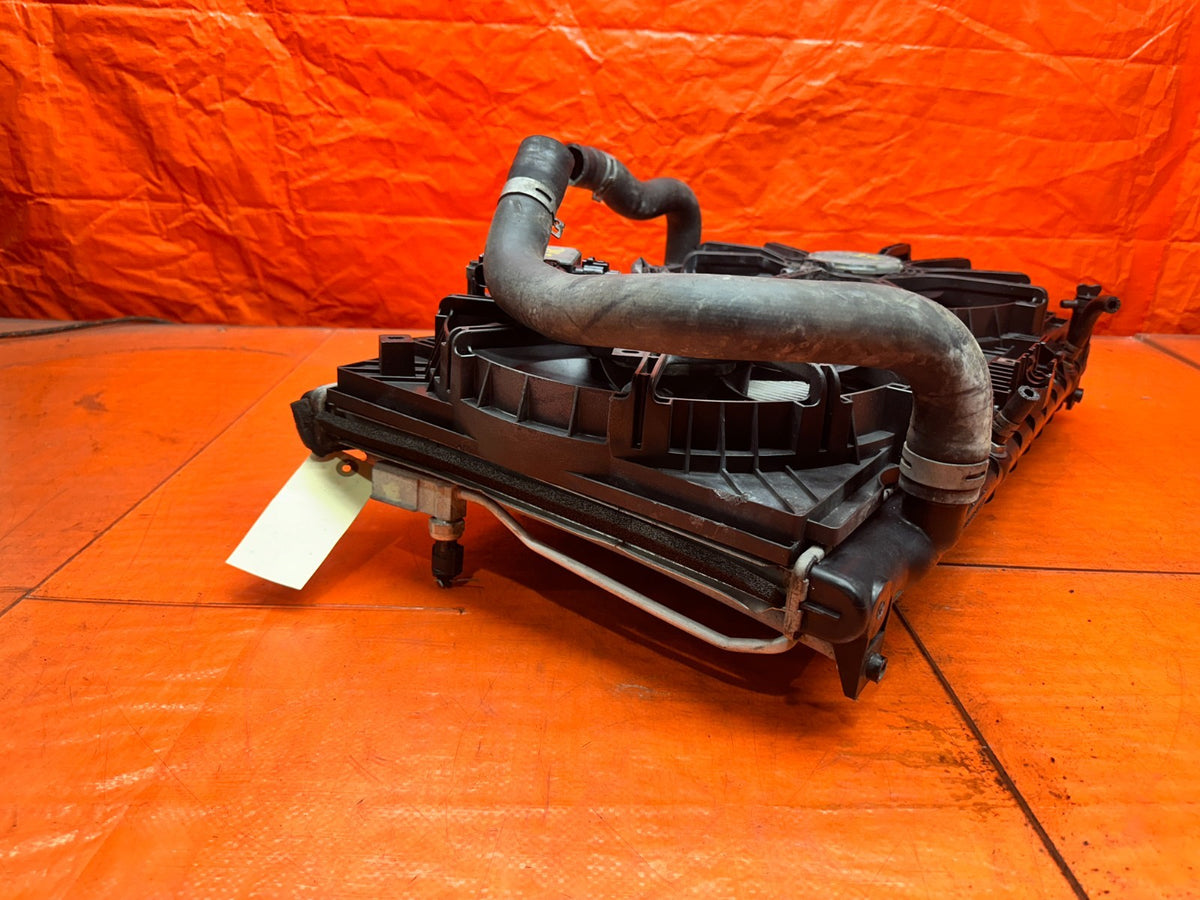 14-15 INFINITI Q50 3.7L AWD ENGINE COOLING RADIATOR WITH CONDENSER SHROUD FANS #15
