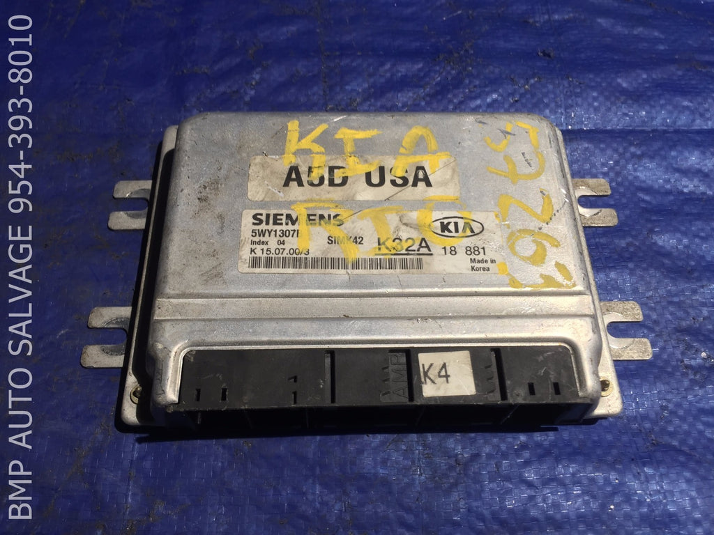 OEM 2001 KIA RIO ECU 5WY1307B ENGINE COMPUTER BRAIN ECM #1112 #19190