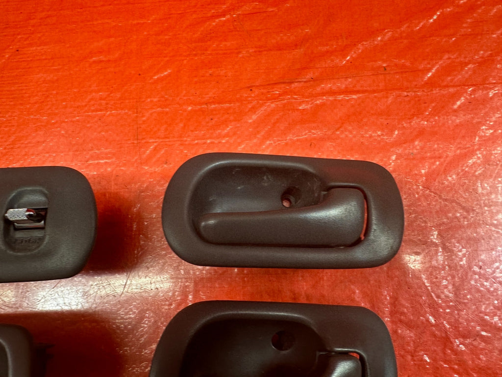 96 00 HONDA CIVIC SEDAN INTERIOR DOOR HANDLE SET LEFT RIGHT FRONT REAR GRAY OEM6