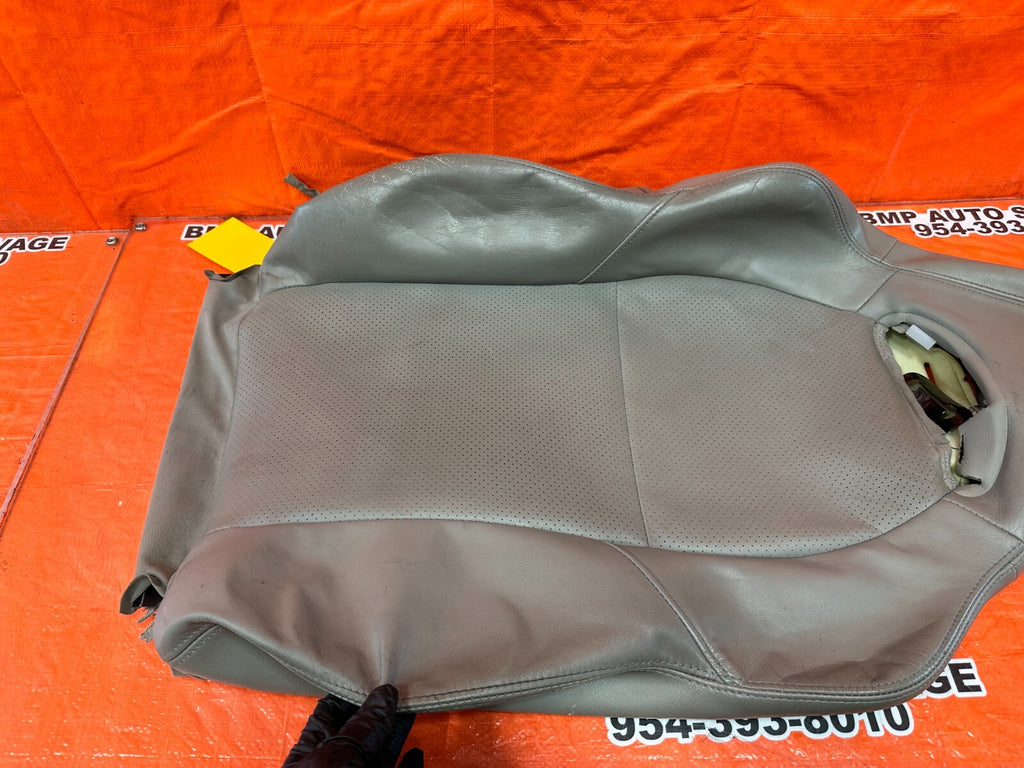 02 04 ACURA RSX   GRAY   RIGHT FRONT UPPER SEAT SKIN LEATHER COVER OEM 2542