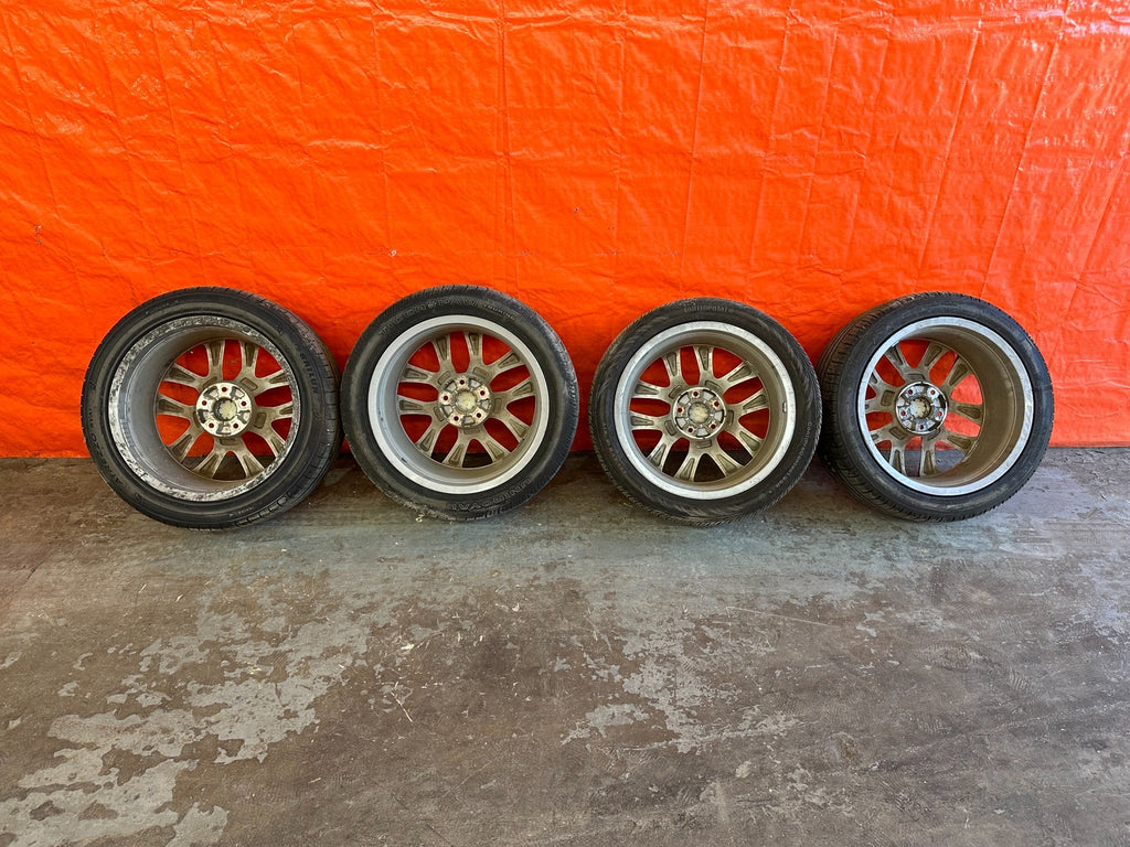 10 16 HYUNDAI GENESIS COUPE   18 INCH FACTORY WHEELS W/ TIRES   OEM OE RIMS #21918