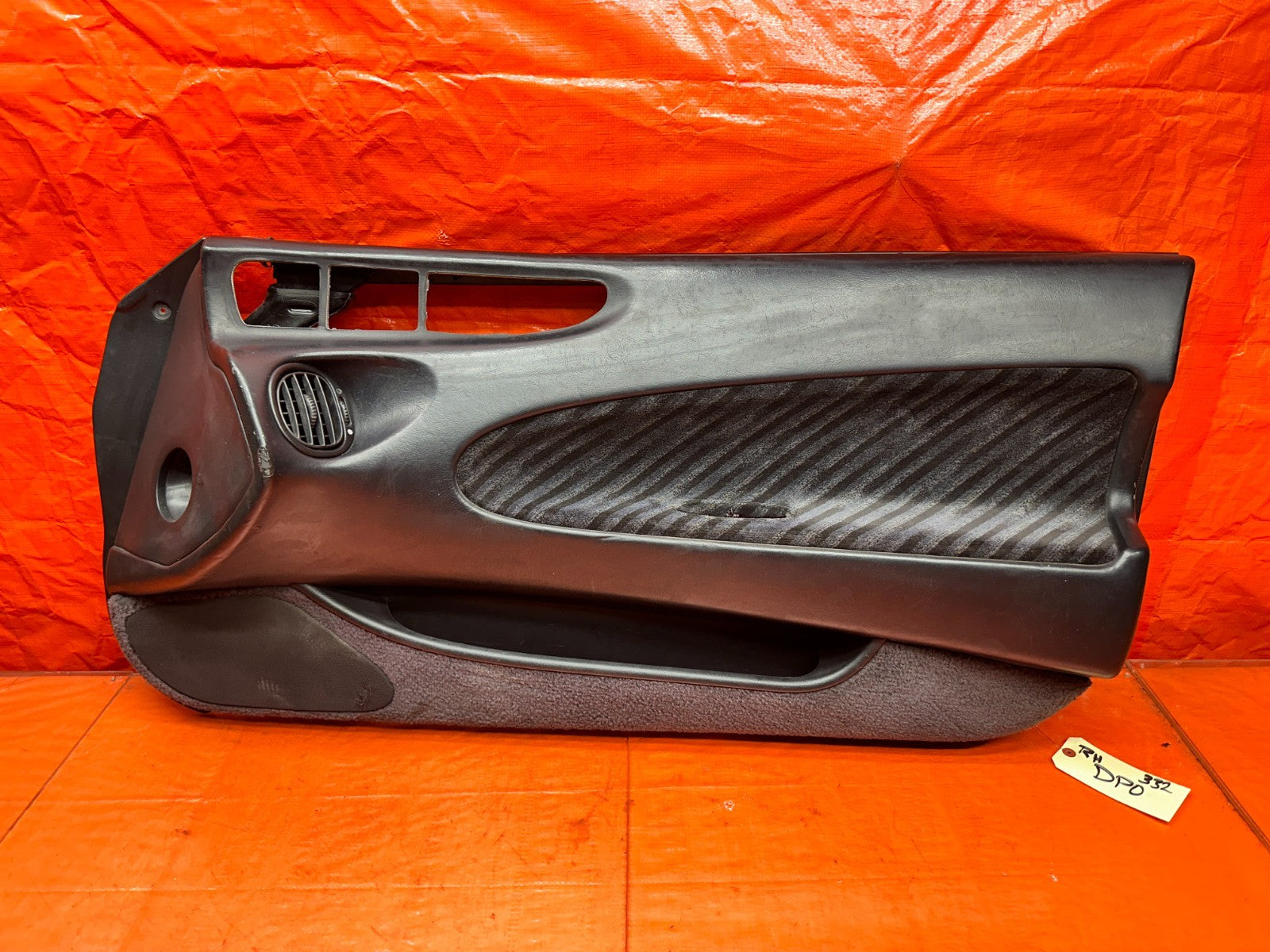 92 96 HONDA PRELUDE RIGHT PASSENGER DOOR PANEL  CARD LINER OEM #3320