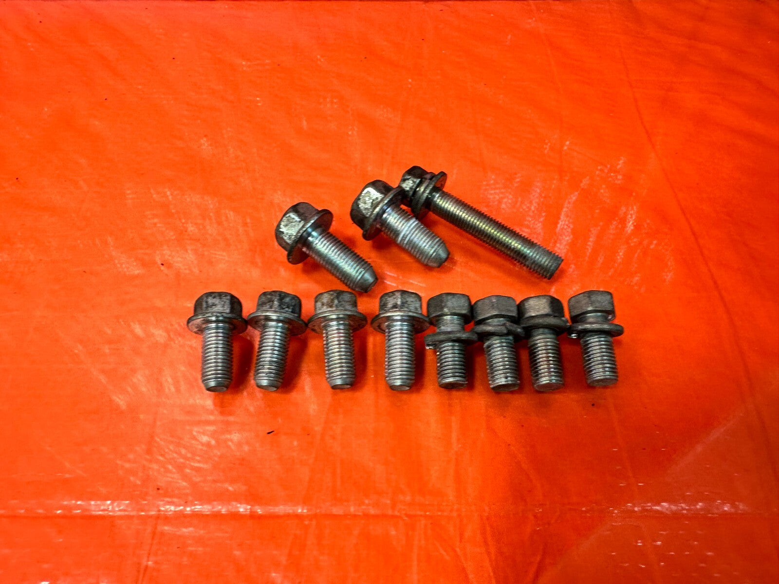 15 21 SUBARU WRX & STI   EJ257 REAR TRANSMISSION BRACKET BOLTS HARDWARE OEM 2665