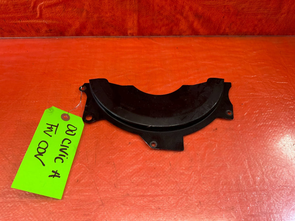 96 00 HONDA CIVIC   AUTOMATIC TORQUE CONVERTER 10MM BOLT DUST SHIELD PLATE OEM0