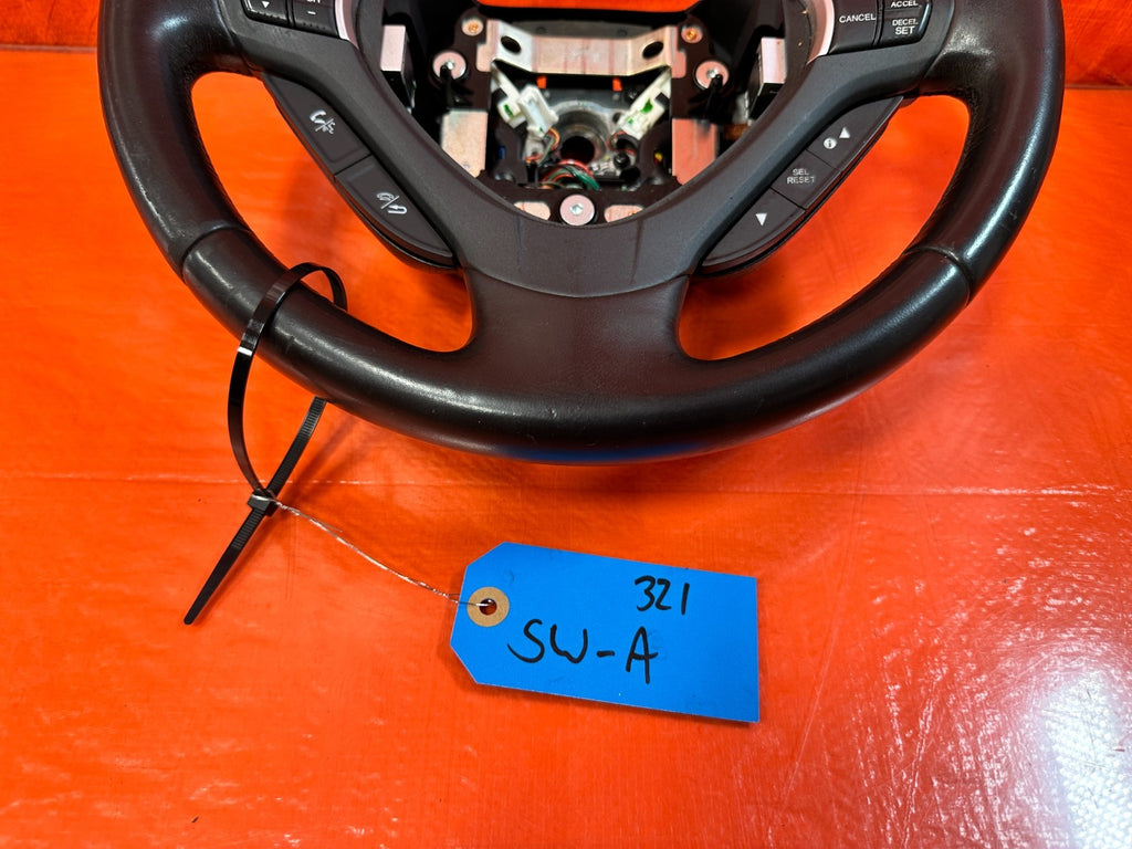 09 14 ACURA TSX   STEERING WHEEL   BLACK LEATHER WRAP   OEM FACTORY #3211
