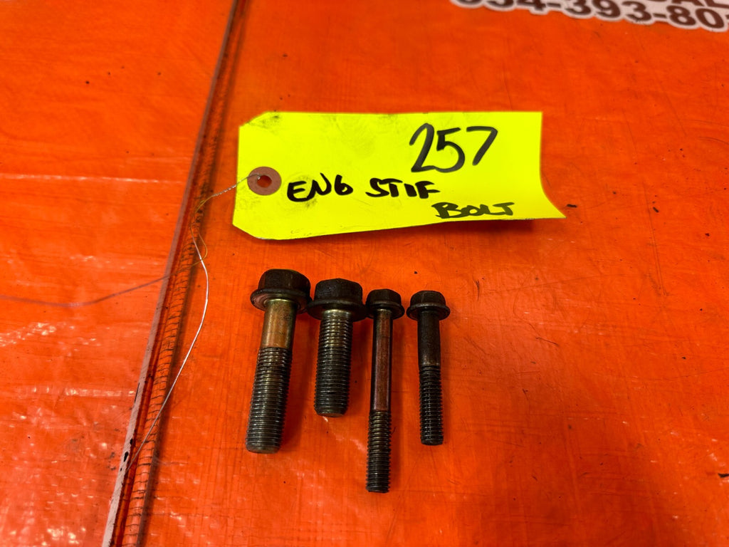 94 01 ACURA INTEGRA   B18C1 ENGINE STIFFENER LOWER MOUNTING BOLTS   OEM #2570