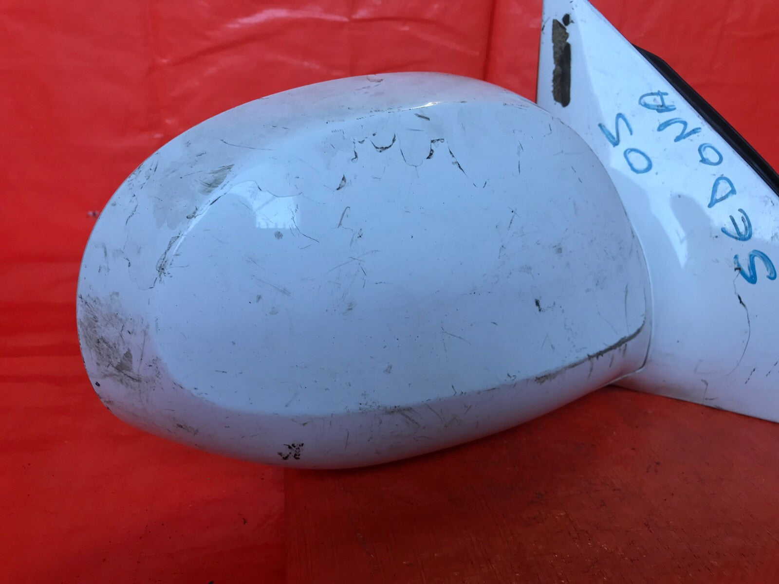 OEM 2004 2005 KIA SEDONA PASSENGER RIGHT SIDE VIEW MIRROR   7 PIN   WHITE  2