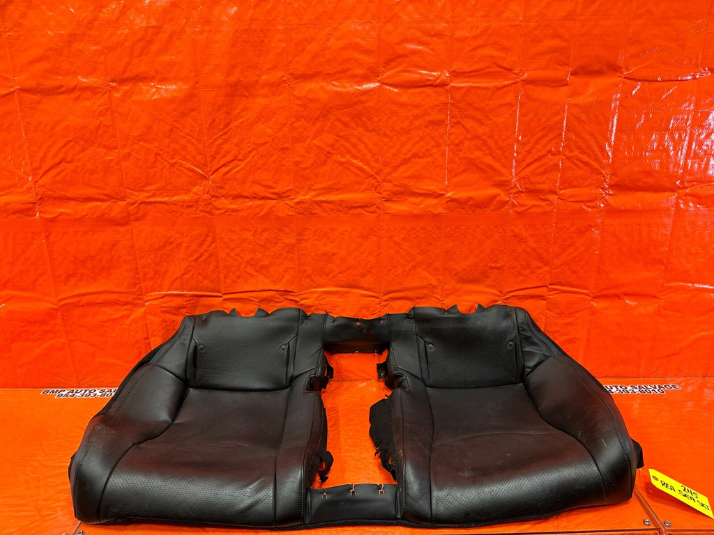 08 09 INFINITI G37 COUPE SPORT REAR LOWER SEAT BLACK LEATHER COVER SKIN OEM 2450