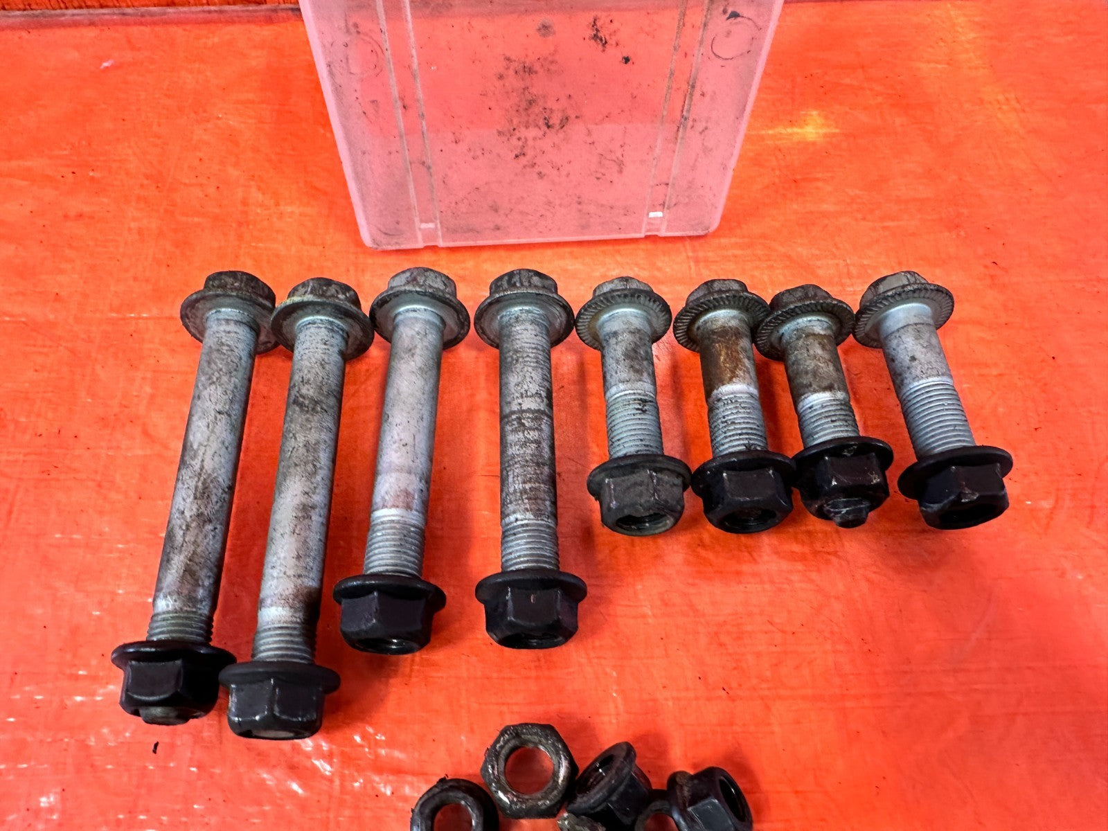 13 16 HYUNDAI GENESIS COUPE FRONT CONTROL ARM BOLTS HARDWARE UPPER LOWER OEM 3263