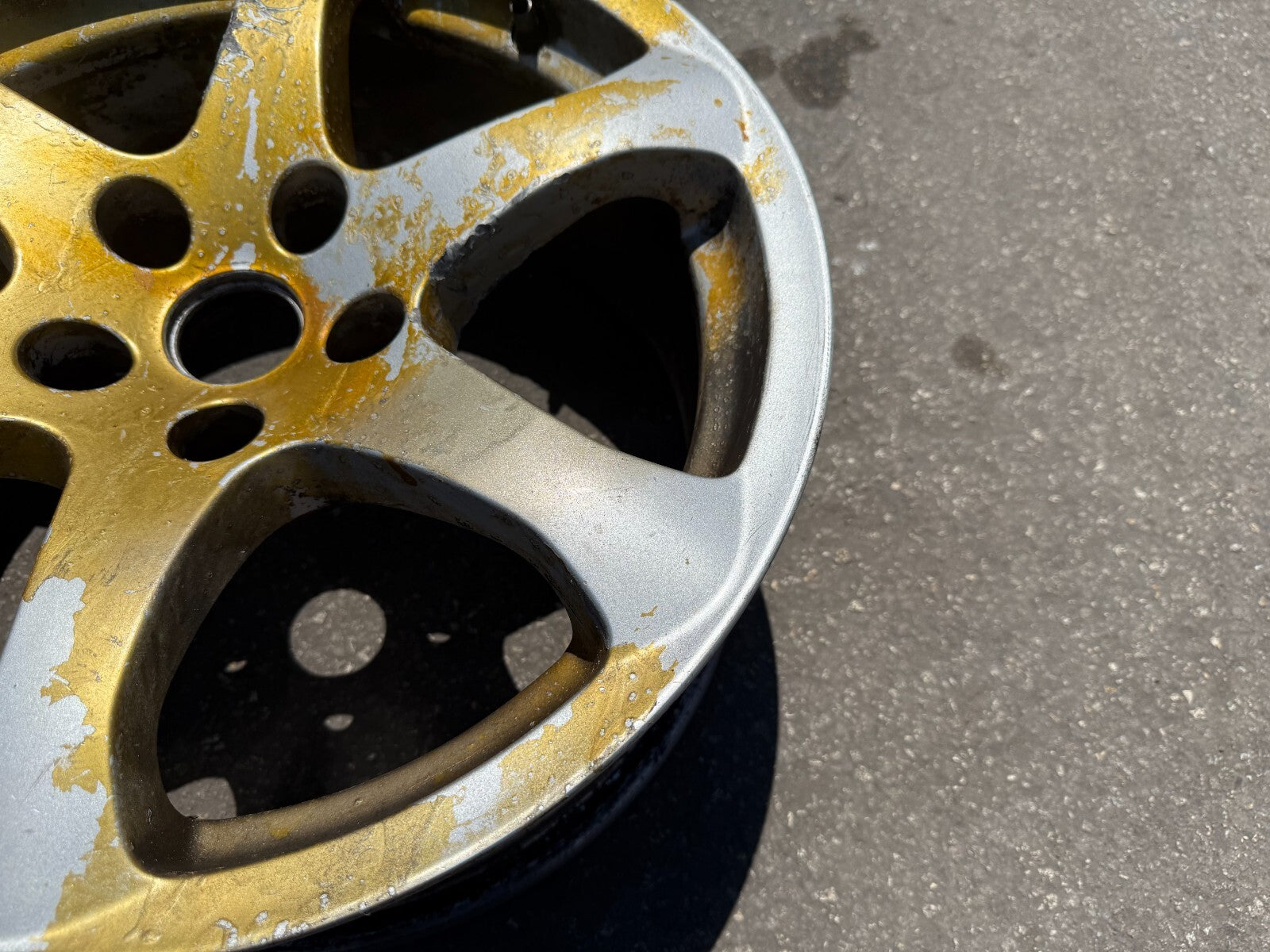 03 07 INFINITI G35 COUPE REAR FACTORY WHEEL RIM 6 SPOKE 17X8 OEM FACTORY #2983