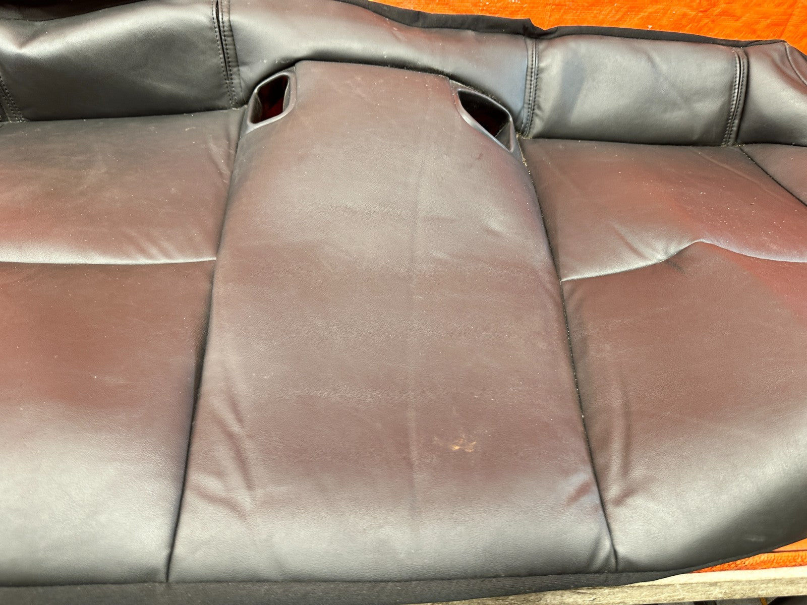 14 23 INFINITI Q50   REAR LOWERR SEAT SKIN COVER FABRIC LEATHER   OEM 3163