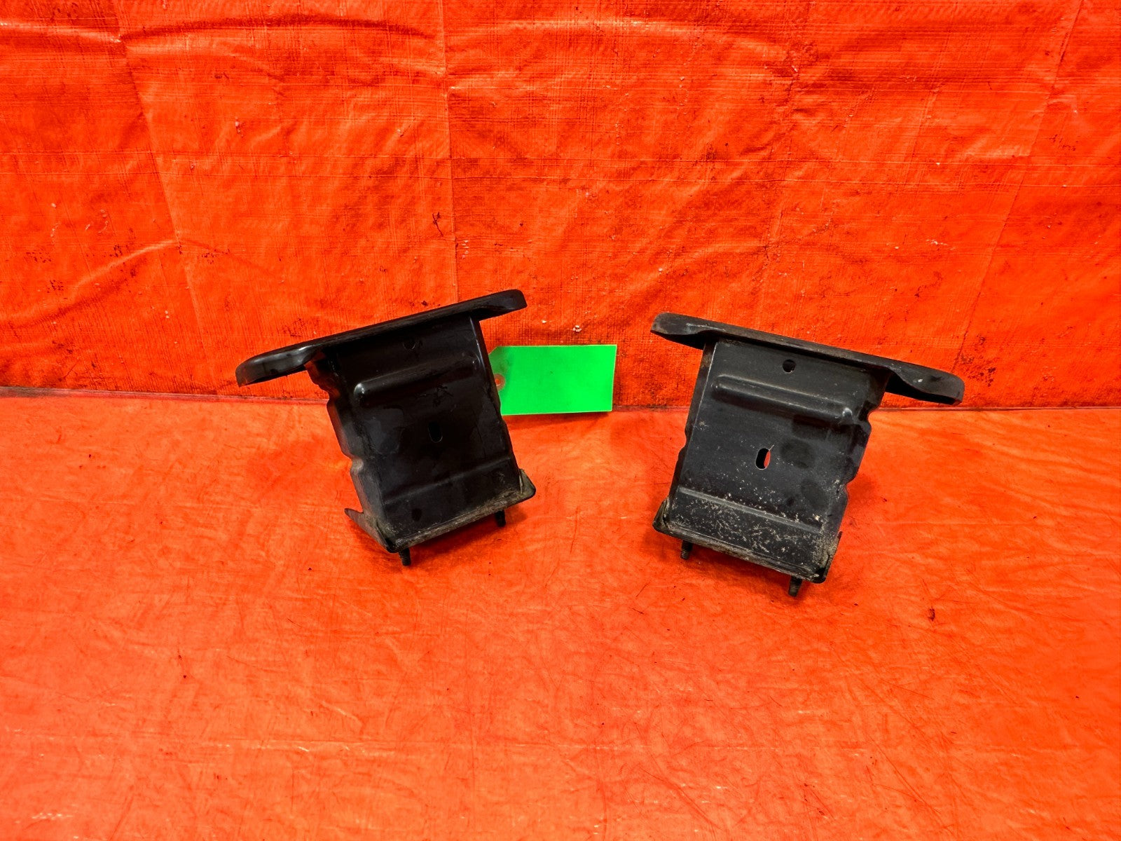 14 15 INFINITI Q50 3.7L   CRASH BEAM RE BAR REINFORCEMENT BRACKETS LEFT RIGHT2