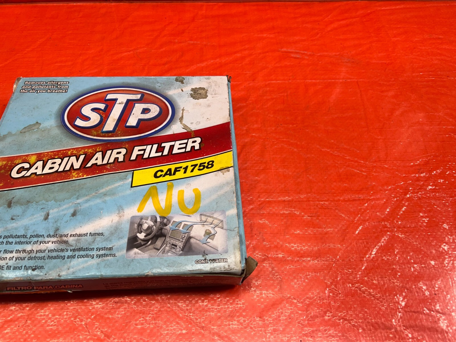 STP BRAND   CABIN AIR FILTER   PART # CAF1758   8403501032481