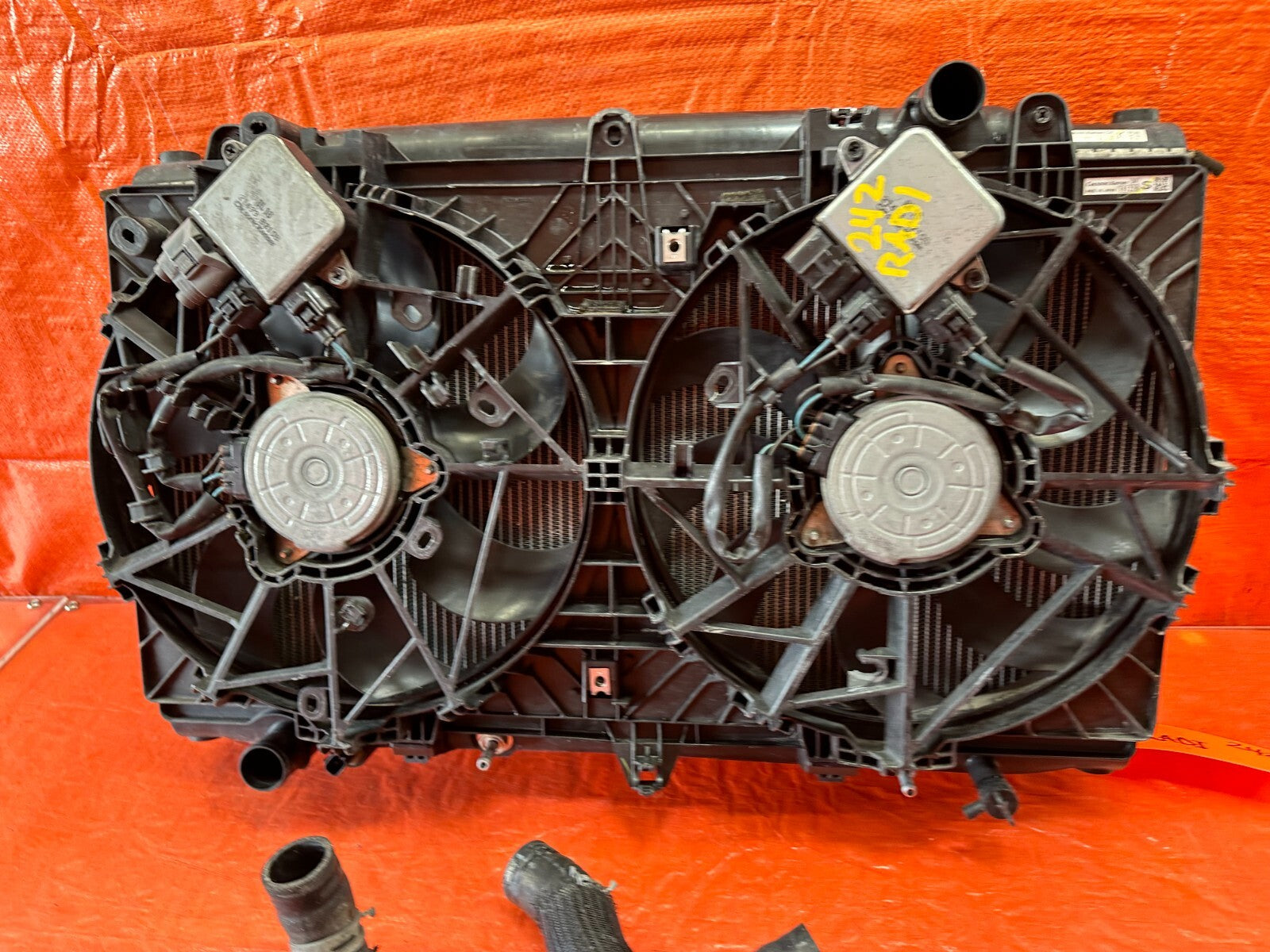 16 20 INFINITI Q50   RED SPORT 400   RADIATOR   100% COMPLETE W/ FANS   OEM #24213