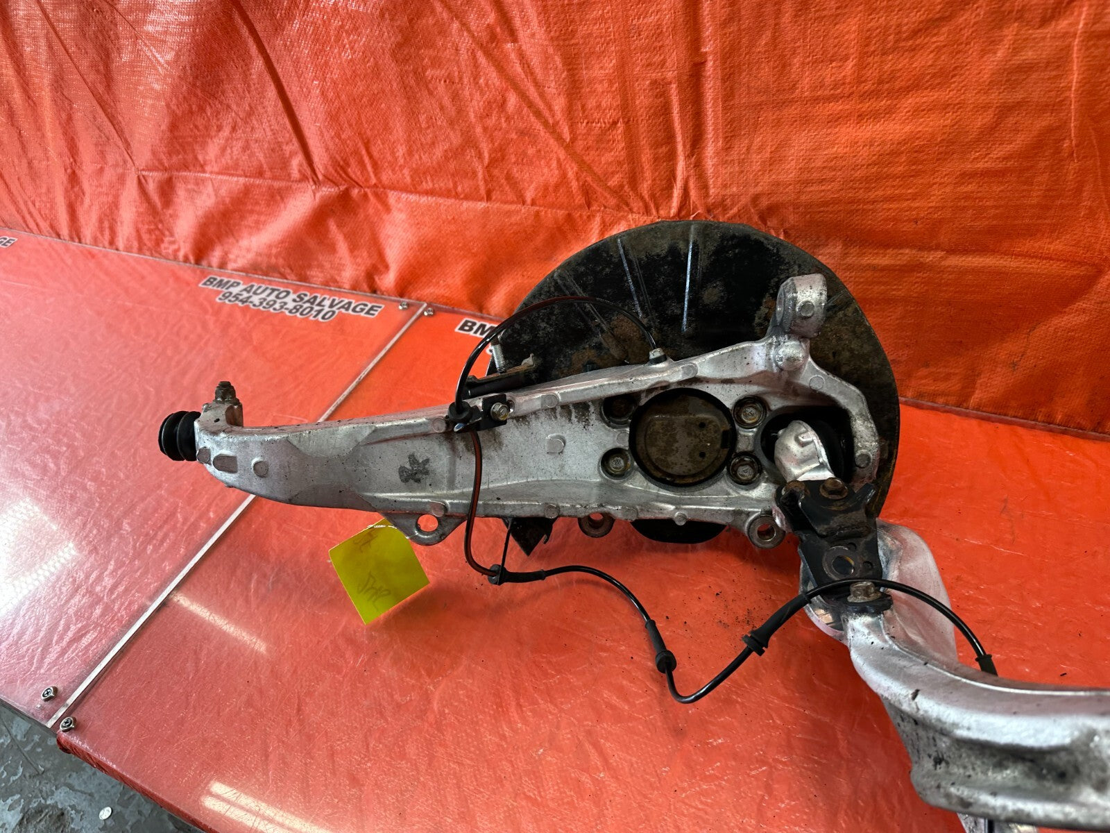 08 15 INFINITI G37 COUPE S RWD RIGHT FRONT SPINDLE W/ LOWER CONTROL ARM OEM #24513