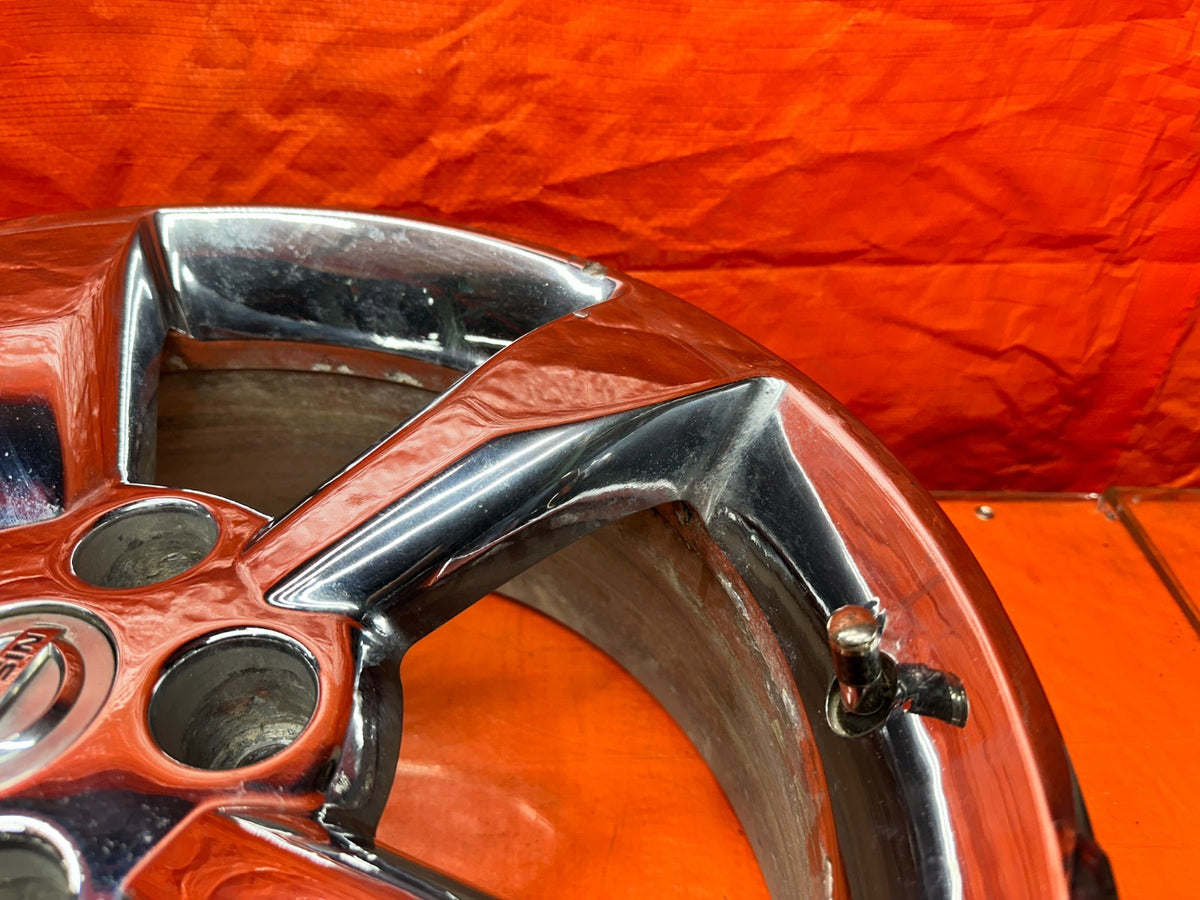 03-08 NISSAN 350Z - 5 SPOKE CHROME WHEELS RIMS - OEM FACTORY OE #34615
