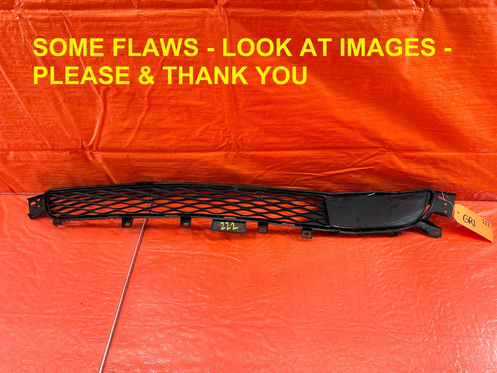 16 17 INFINITI Q50 SPORT   FRONT LOWER BUMPER GRILLE W/ DISTANCE SENSOR OEM #2220
