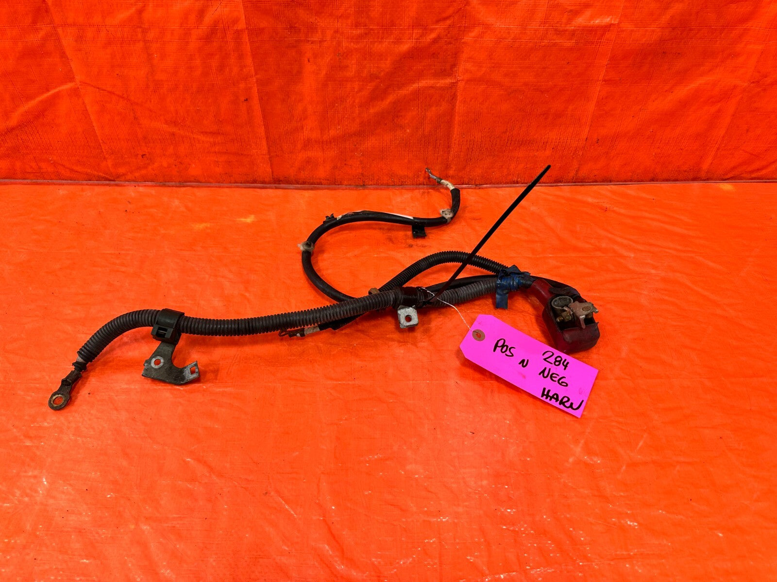 96 00 HONDA CIVIC NEGATIVE & POSITIVE TERMINAL CHARGE STARTER HARNESS   OEM #2840