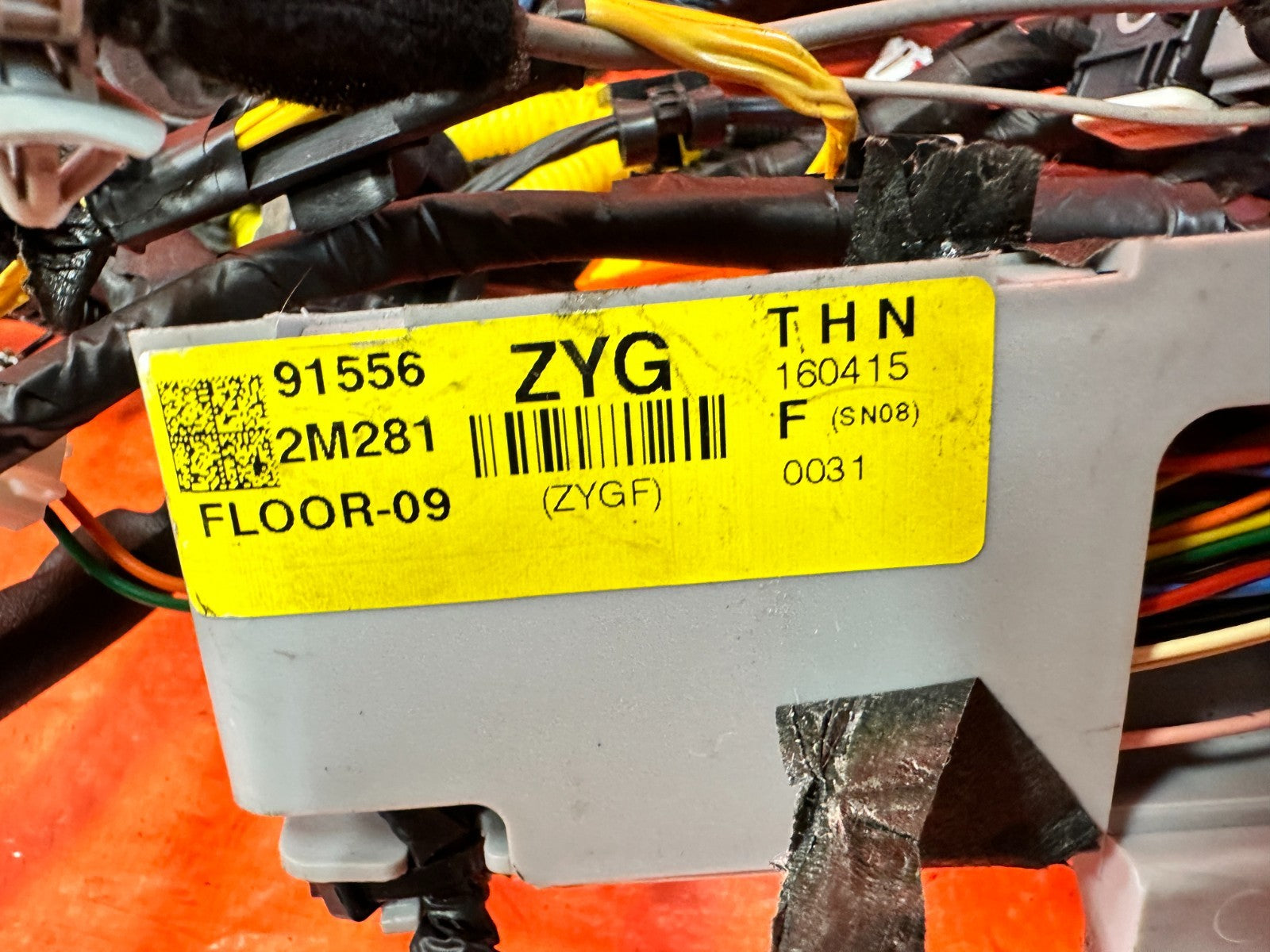 2016 16 HYUNDAI GENESIS COUPE 3.8L   INTERIOR FLOOR WIRE HARNESS WIRING LOOM 30218