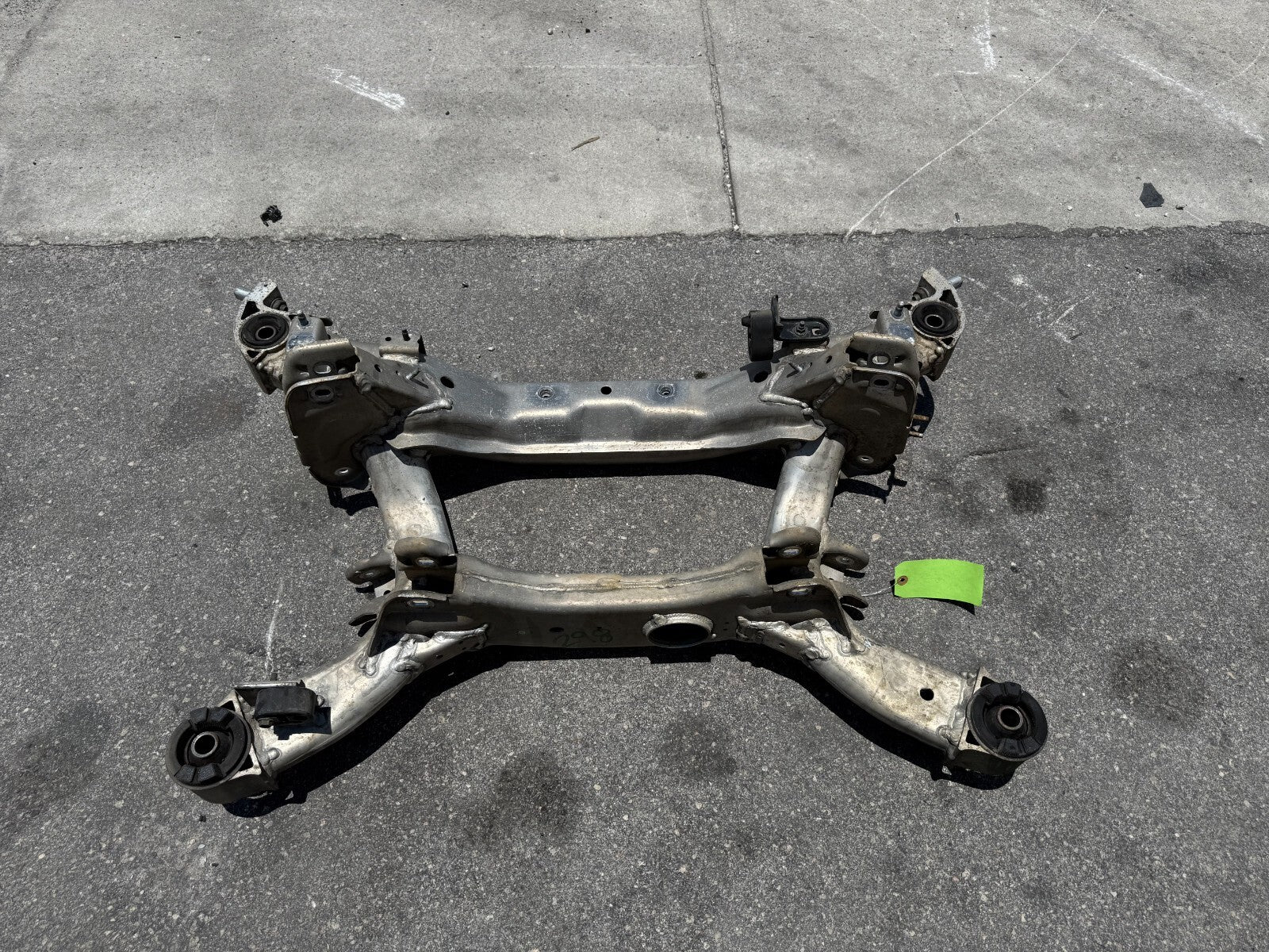 03 07 INFINITI G35 COUPE   REAR SUBFRAME CROSSMEMBER K FRAME   ALUMINUM OEM 2980