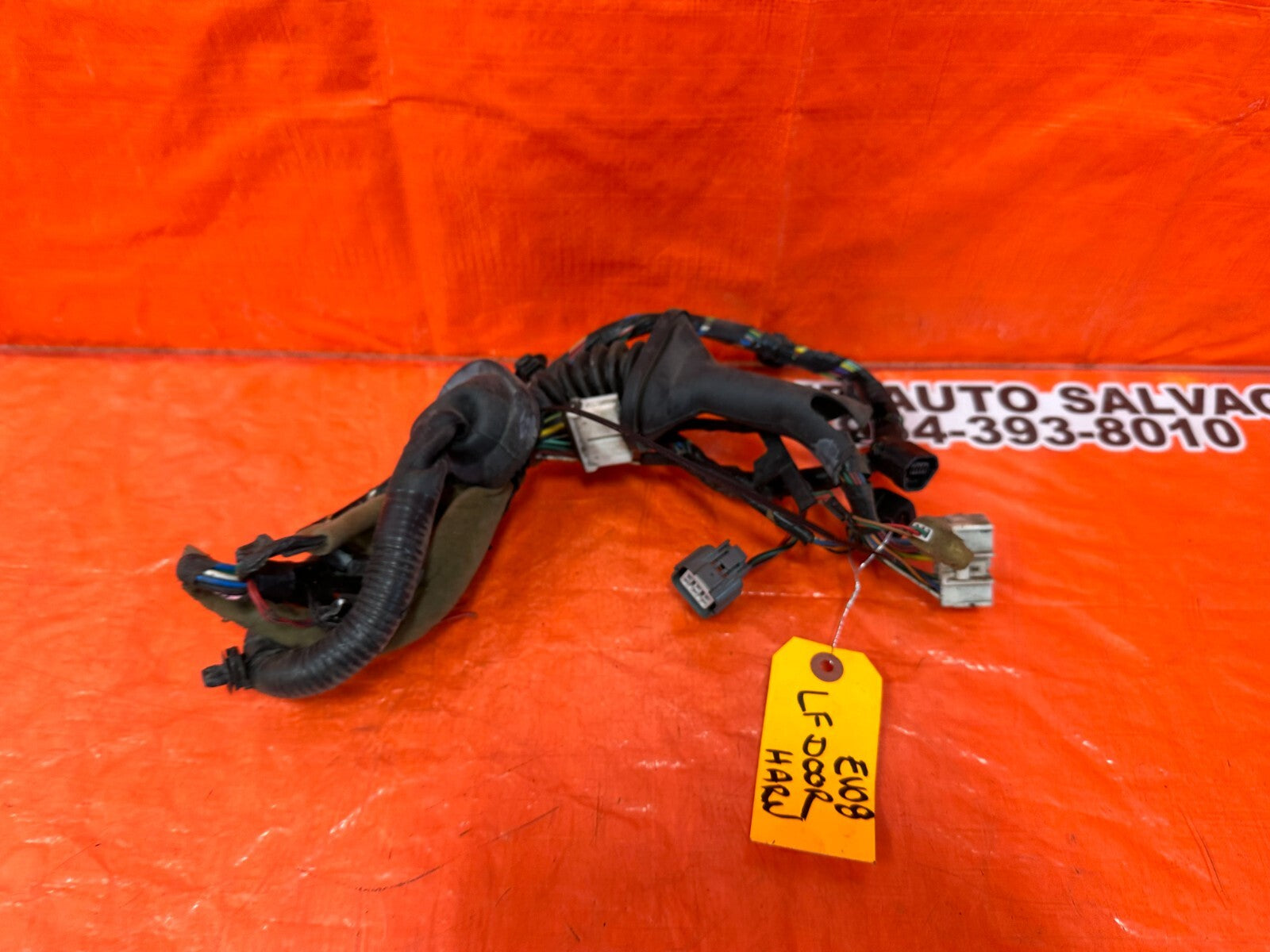 03 05 LANCER EVOLUTION EVO VIII IX 8 9   DRIVER LEFT FRONT DOOR WIRE HARNESS12