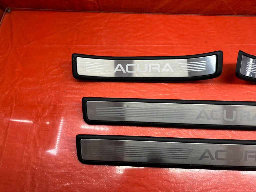 09 14 ACURA TSX   FLOOR PILLAR SCUFF PLATE SET LEFT RIGHT FRONT REAR   OEM #2336