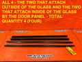 08 15 INFINITI G37 Q60 COUPE EXTERIOR DOOR WINDOW GLASS TRIM LEFT RIGHT OEM #2480