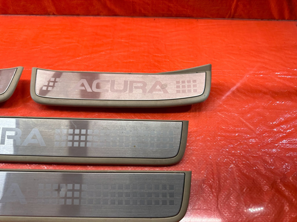 04 08 ACURA TSX   FLOOR PILLAR SCUFF PLATE SET LEFT RIGHT FRONT REAR   OEM #2054